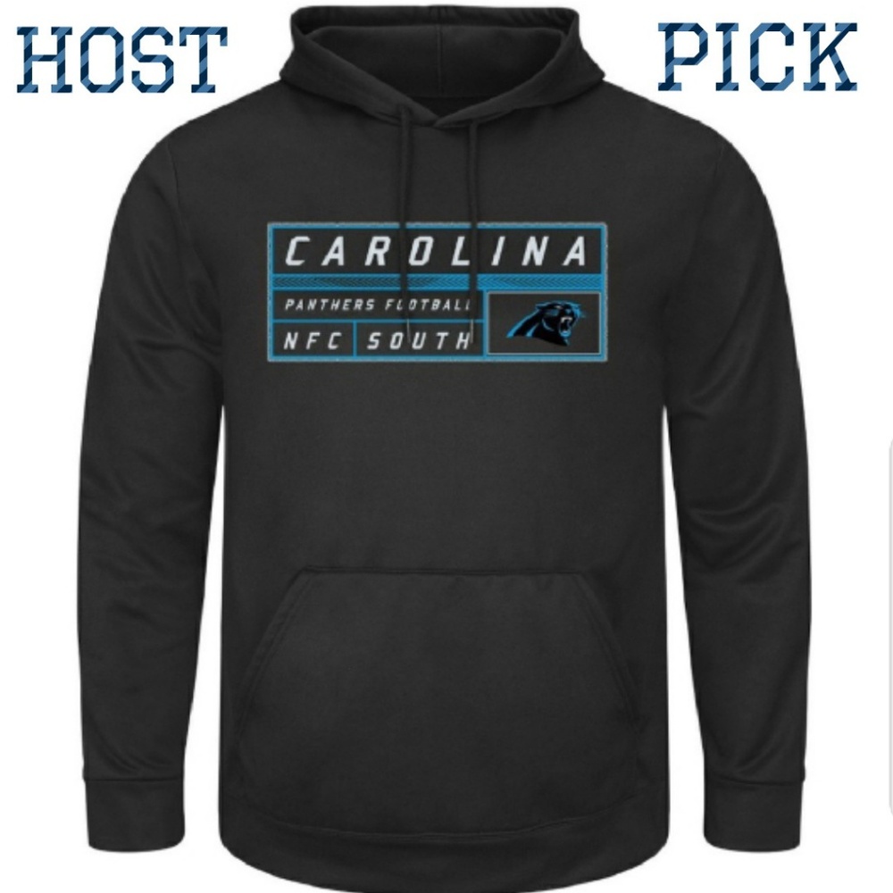 Majestic Black Carolina Panthers Hoodie